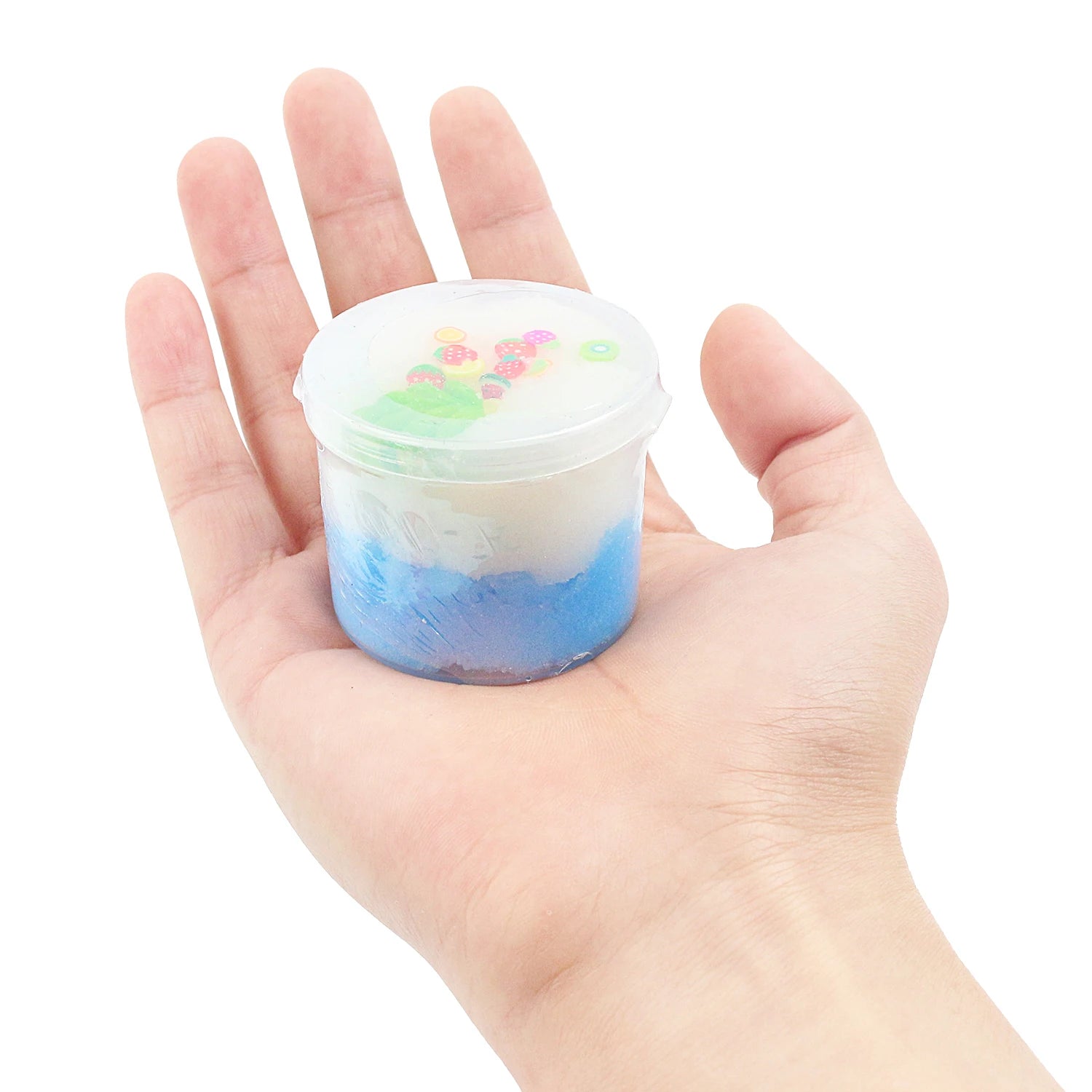 Cloud Slime Kit, 70ml/box with Green leaves and Cherry, DIY Slime Supplies, Stress Relief Toy for Party Favor, Gift and Birthday