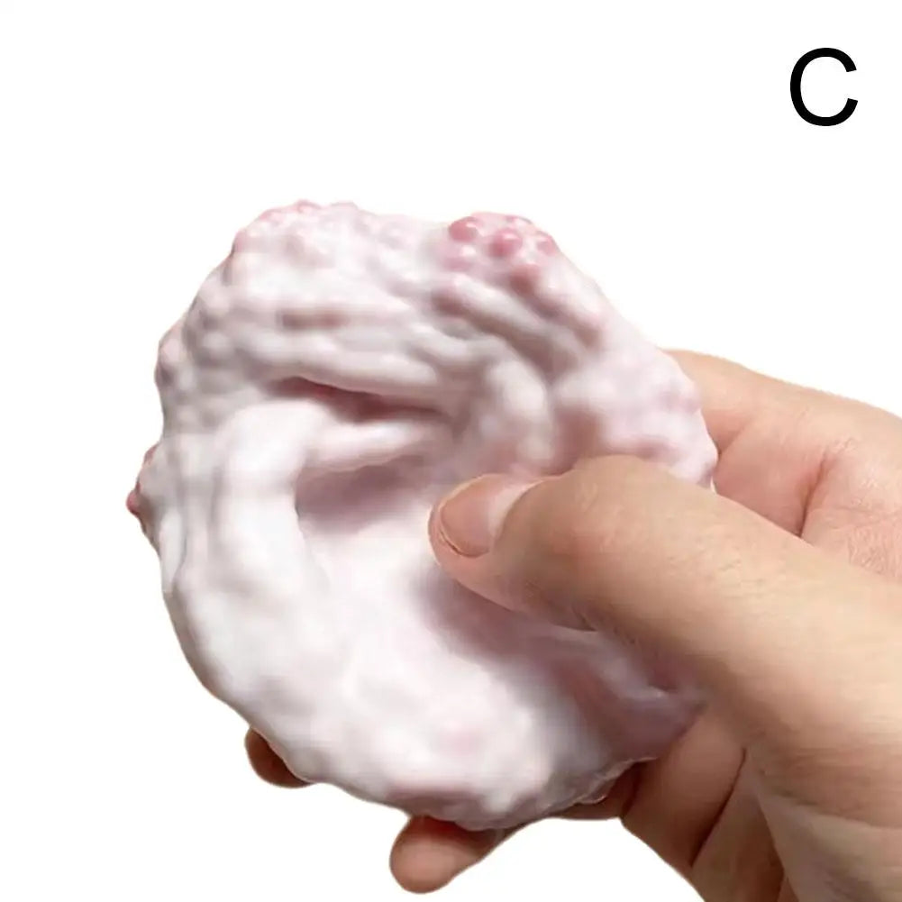 Slow Rising Squishy Ball Ice Skin Ultra Thin Super Soft Sticky Sensory Stress Relieving Toy Fidget Decompression Kids Teens Adul