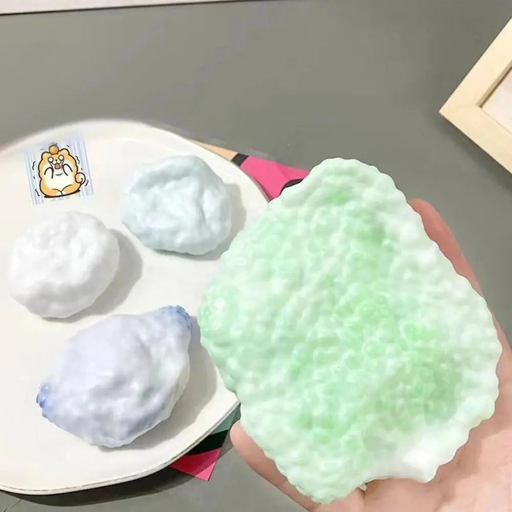 Slow Rising Squishy Ball Ice Skin Ultra Thin Super Soft Sticky Sensory Stress Relieving Toy Fidget Decompression Kids Teens Adul