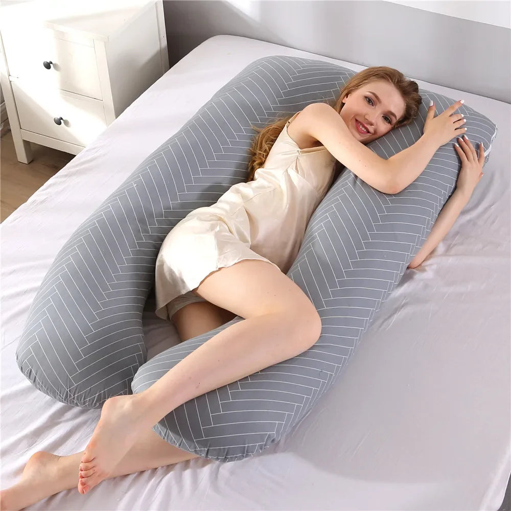 Pregnancy Pillow 130*70cm Sleeping Waist Pillow for Pregnant Women Nursing Pillow Breastfeeding Cushion for Women