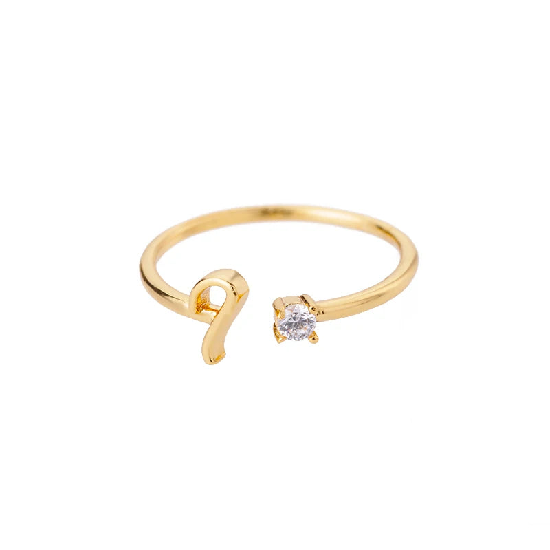 A-Z Initial Rings for Women Open Adjustable Stainless Steel Wedding Ring 2025 Trend Gold Color Couple Jewelry Accessories Gift