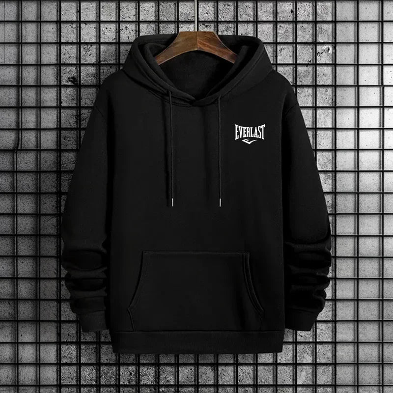 Autumn Winter Male Daily Casual Sporty Warm Fitness Hoodies 2025 New in Men's Sweatshirt Urban Casual Fashion Hooded Pullover