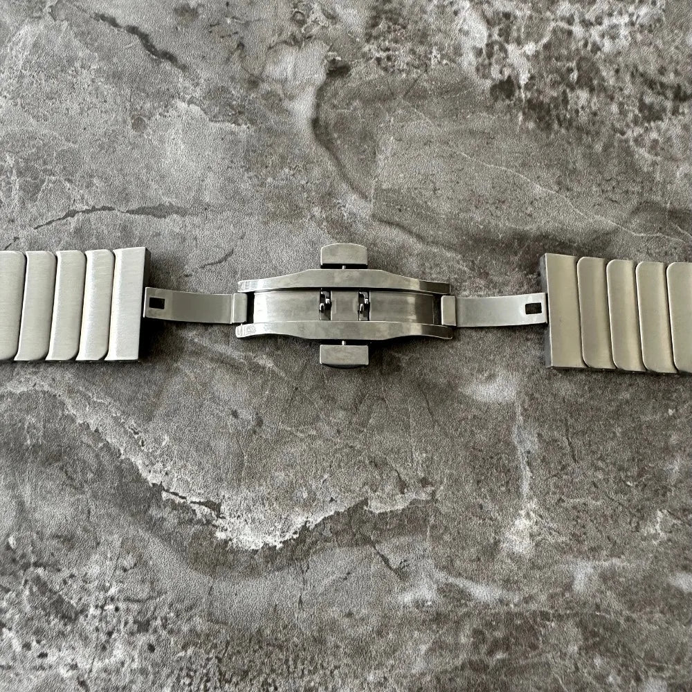 Titanium Color Link Bracelet for Apple Watch Ultra 2 49mm Series 9 8 7 Se 6 5 4 3 2 45mm 44mm 42mm Correa Watch Strap Band Belt