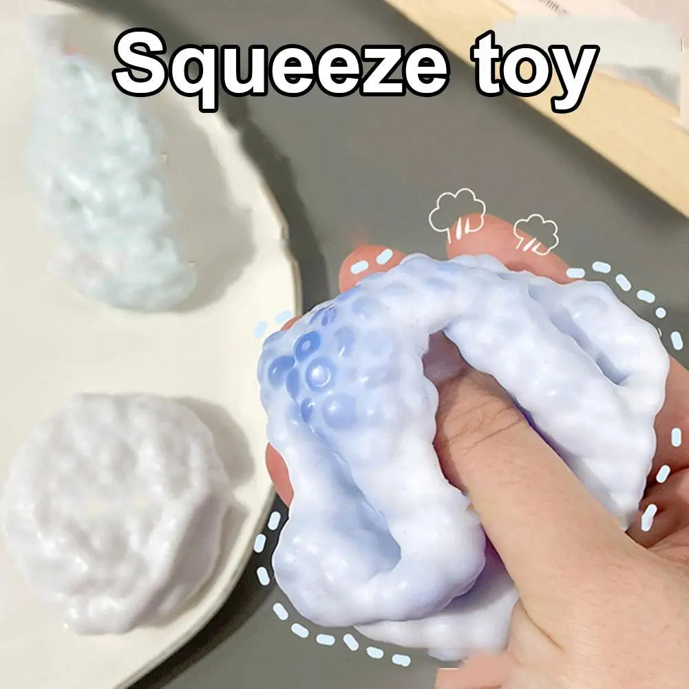 Slow Rising Squishy Ball Ice Skin Ultra Thin Super Soft Sticky Sensory Stress Relieving Toy Fidget Decompression Kids Teens Adul