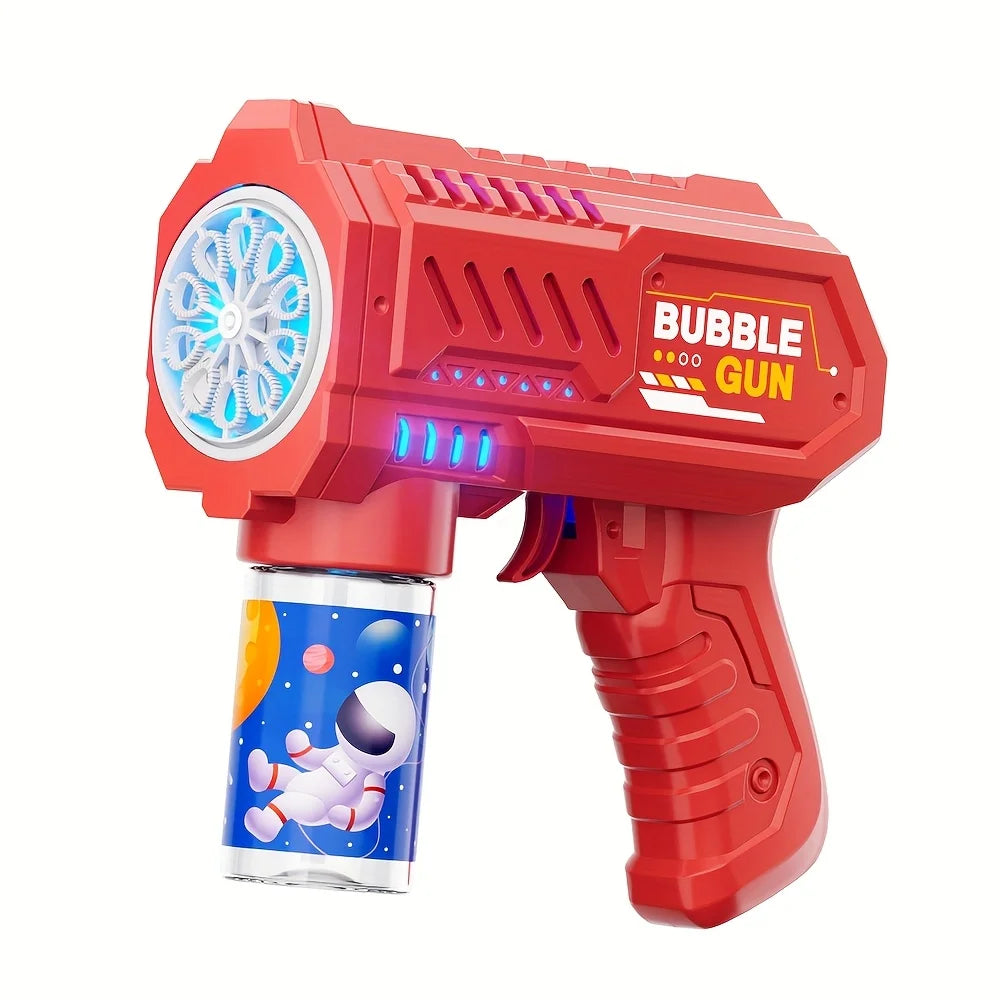 Bubble Gun, Automatic Bubble Machine Children No-spill bubble toy Portable Park Bubble Blower for Kids （without bubble solution）