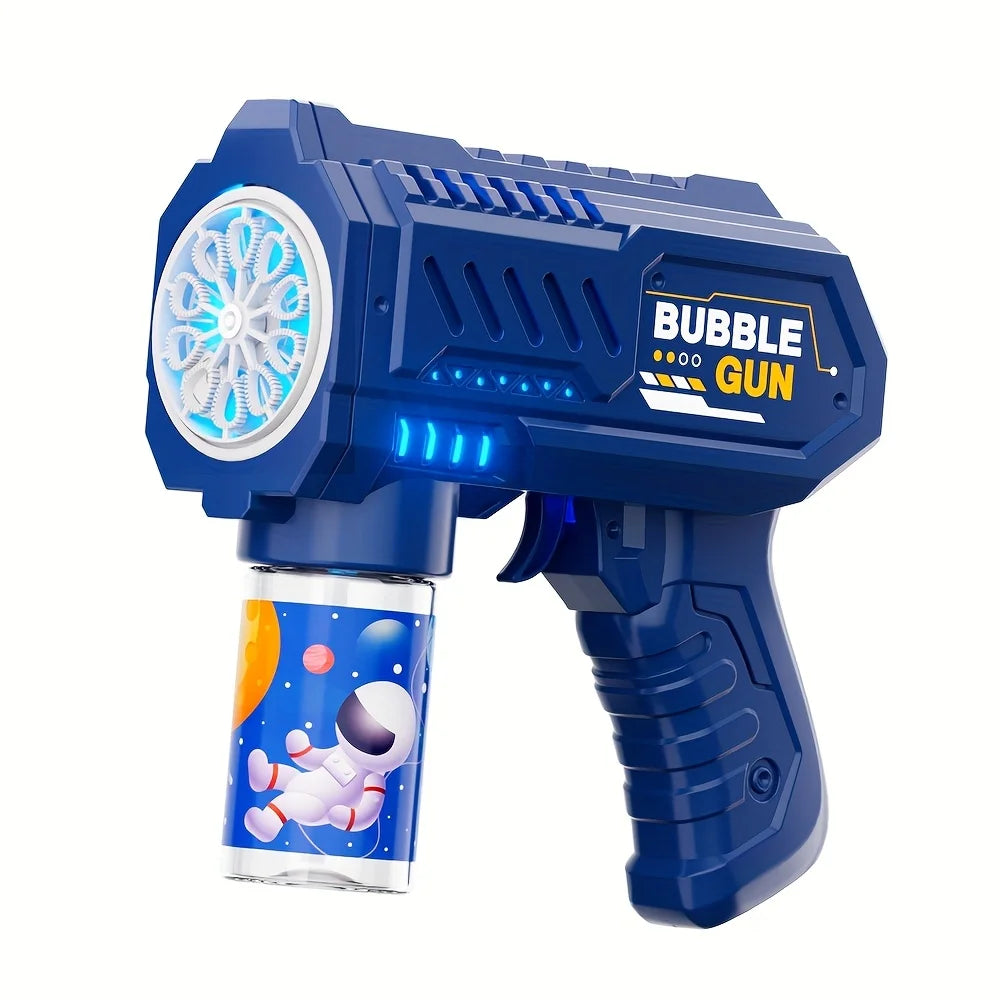 Bubble Gun, Automatic Bubble Machine Children No-spill bubble toy Portable Park Bubble Blower for Kids （without bubble solution）