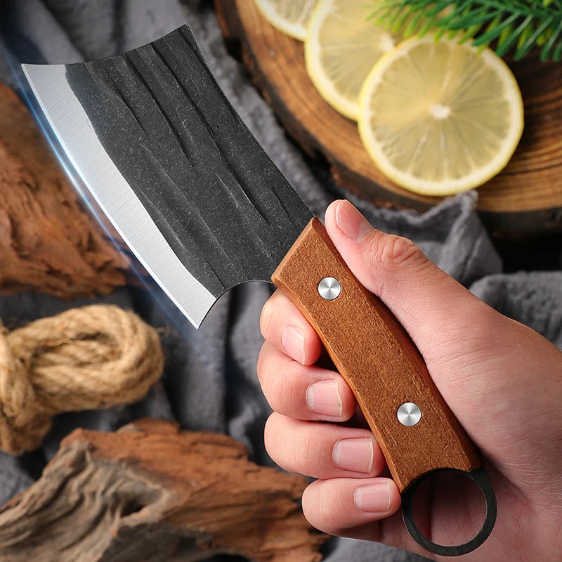 Cleaver Knife Slicing Fish Meat Vegetables Boning Butcher Knife Stainless Steel Wooden Handle Kitchen Knives Chef Cooking Knifes