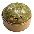 Colorful Dumpling Squishy Stress Relief Toy with Steamer Reusable Dough Ball Squeeze Rebound Sensory Fidget Toy Office Gift