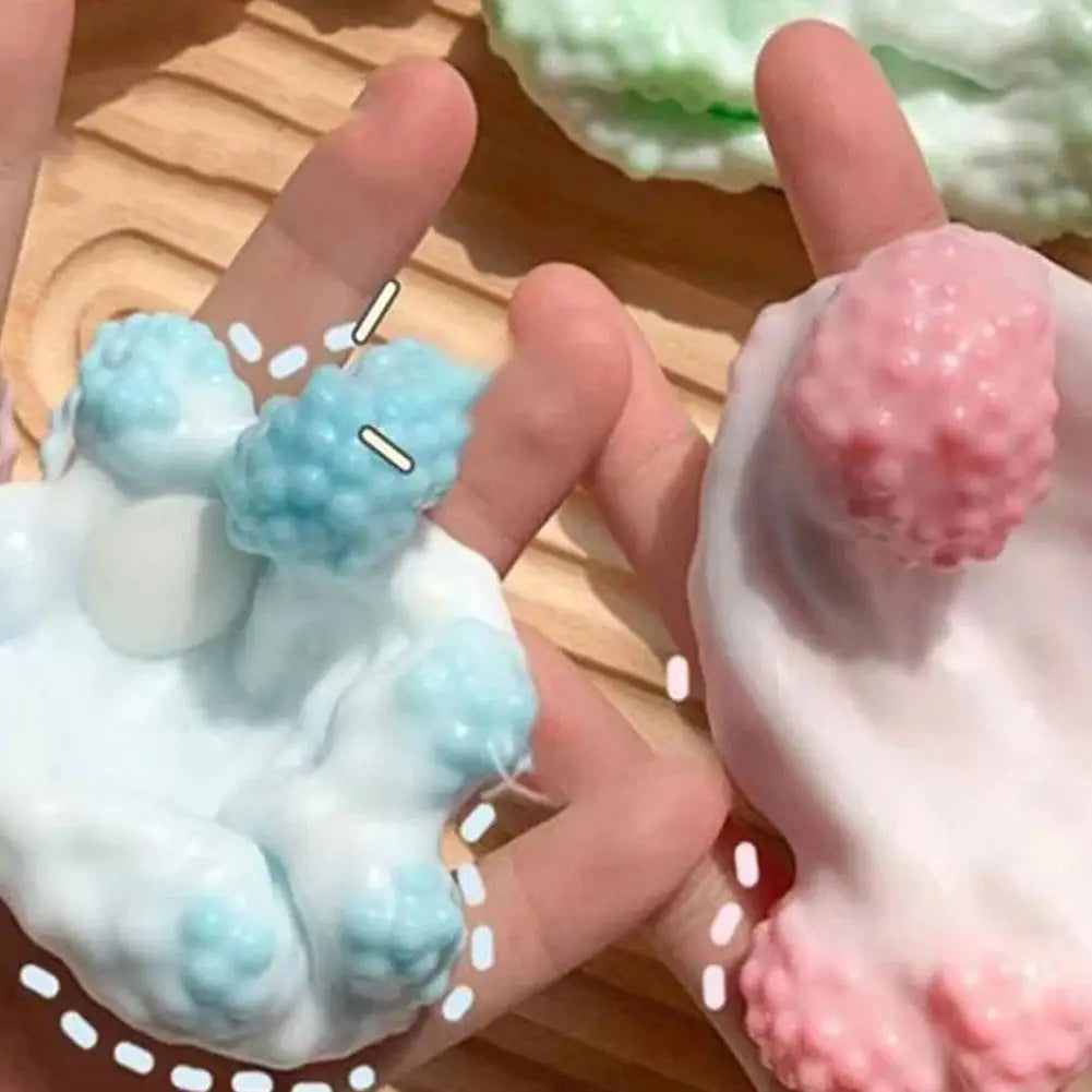 Slow Rising Squishy Ball Ice Skin Ultra Thin Super Soft Sticky Sensory Stress Relieving Toy Fidget Decompression Kids Teens Adul