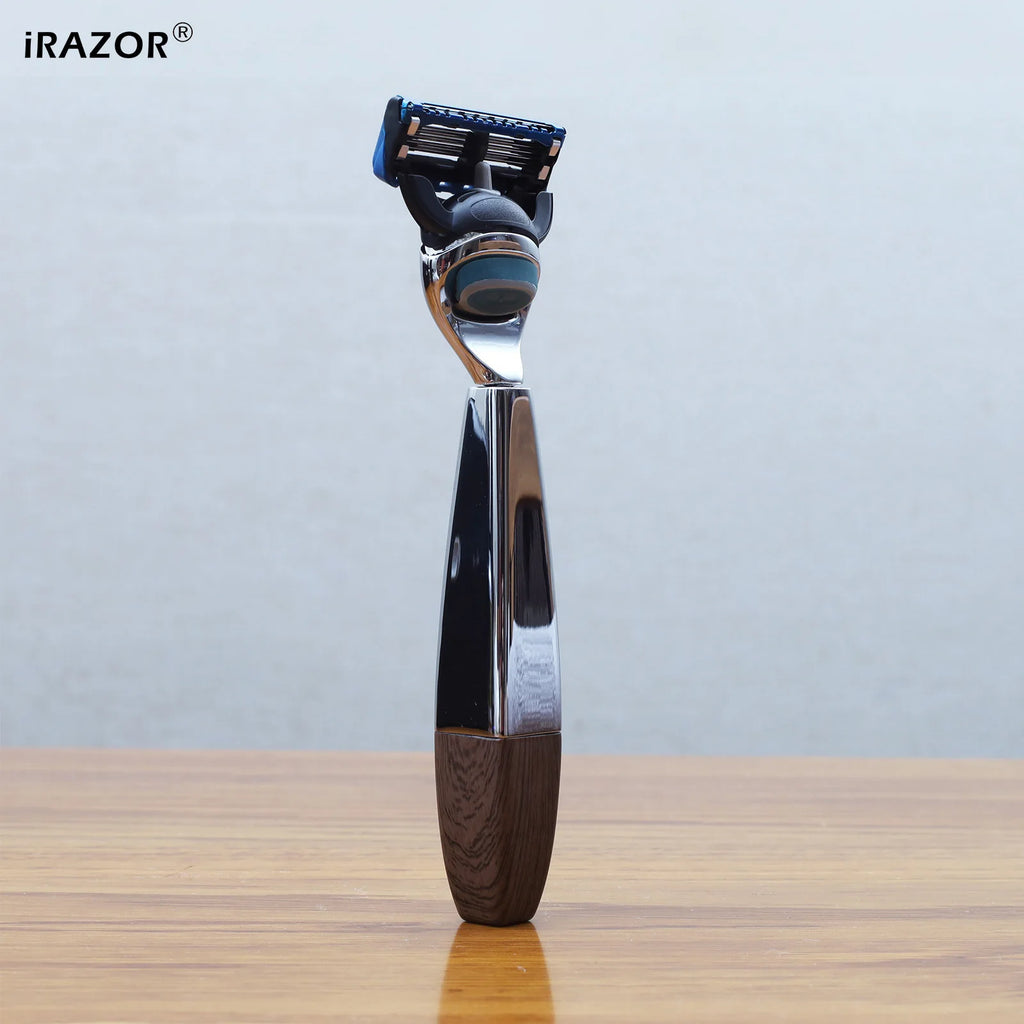iRAZOR 5-Blade Men's Razor for Shaving Square Heavy-Duty Manual Safety Razor Beard Shaver Barber Accessories