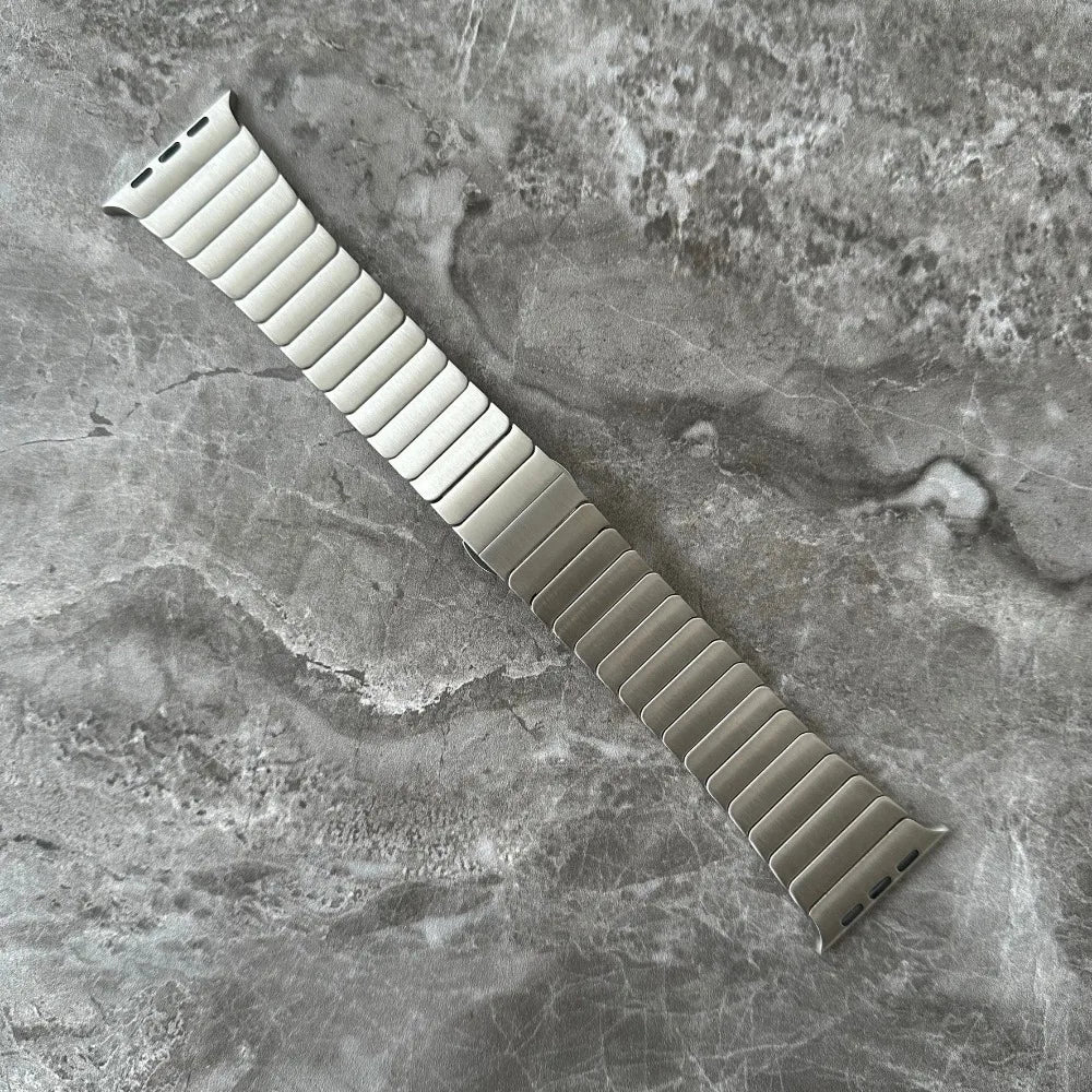 Titanium Color Link Bracelet for Apple Watch Ultra 2 49mm Series 9 8 7 Se 6 5 4 3 2 45mm 44mm 42mm Correa Watch Strap Band Belt