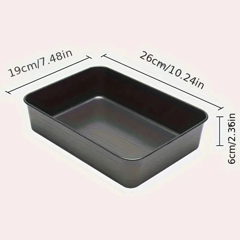 1Pc Nonstick Cake Pan Rectangular Casserole Pans Casserole Baking Pan Lasagna Container Carbon Steel Baking Pan