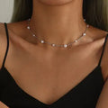 Minimalist Pearl Heart Butterfly Pendnat Clavicle Chain Women Temperament Elegant Jewelry Gifts For Her