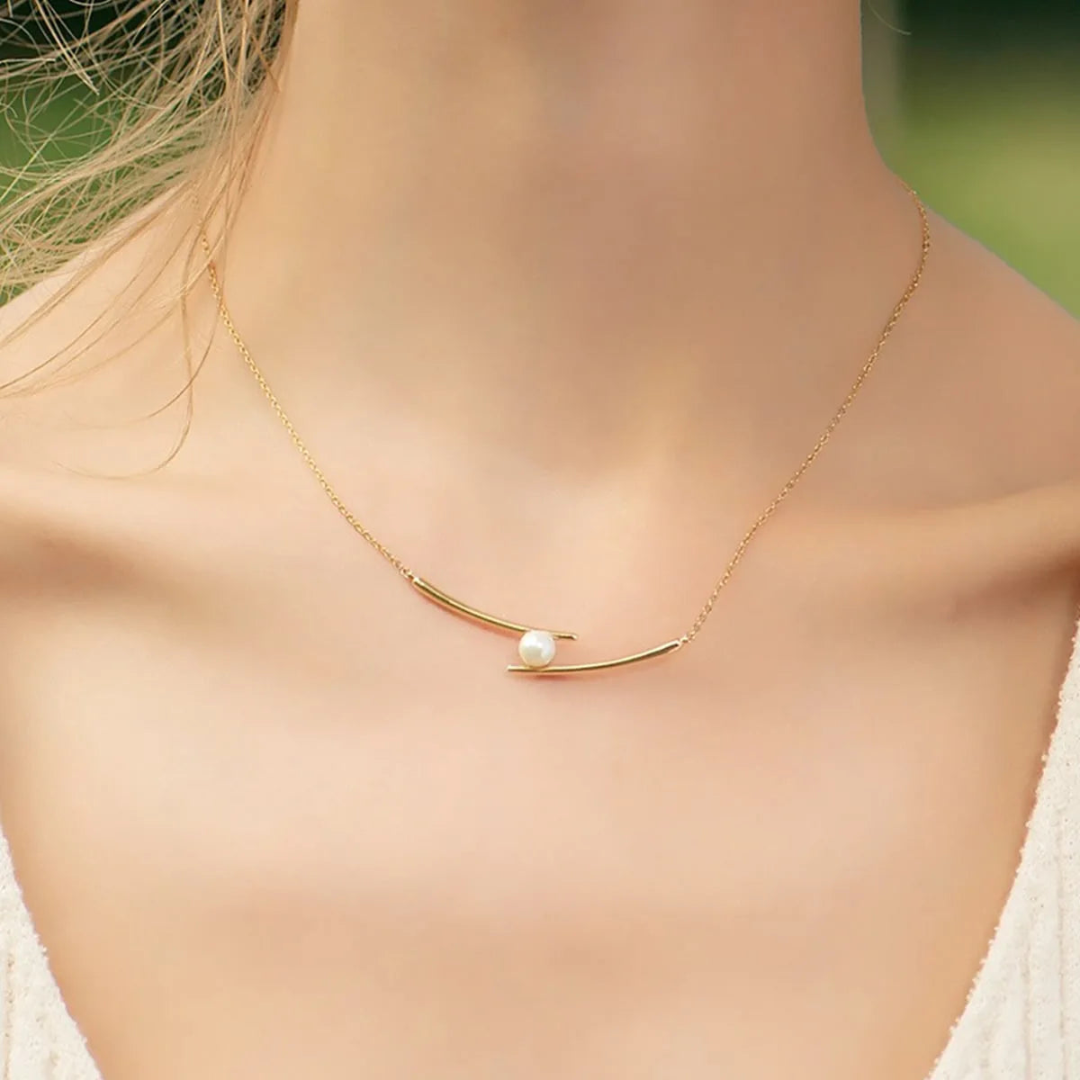 Minimalist Pearl Heart Butterfly Pendnat Clavicle Chain Women Temperament Elegant Jewelry Gifts For Her