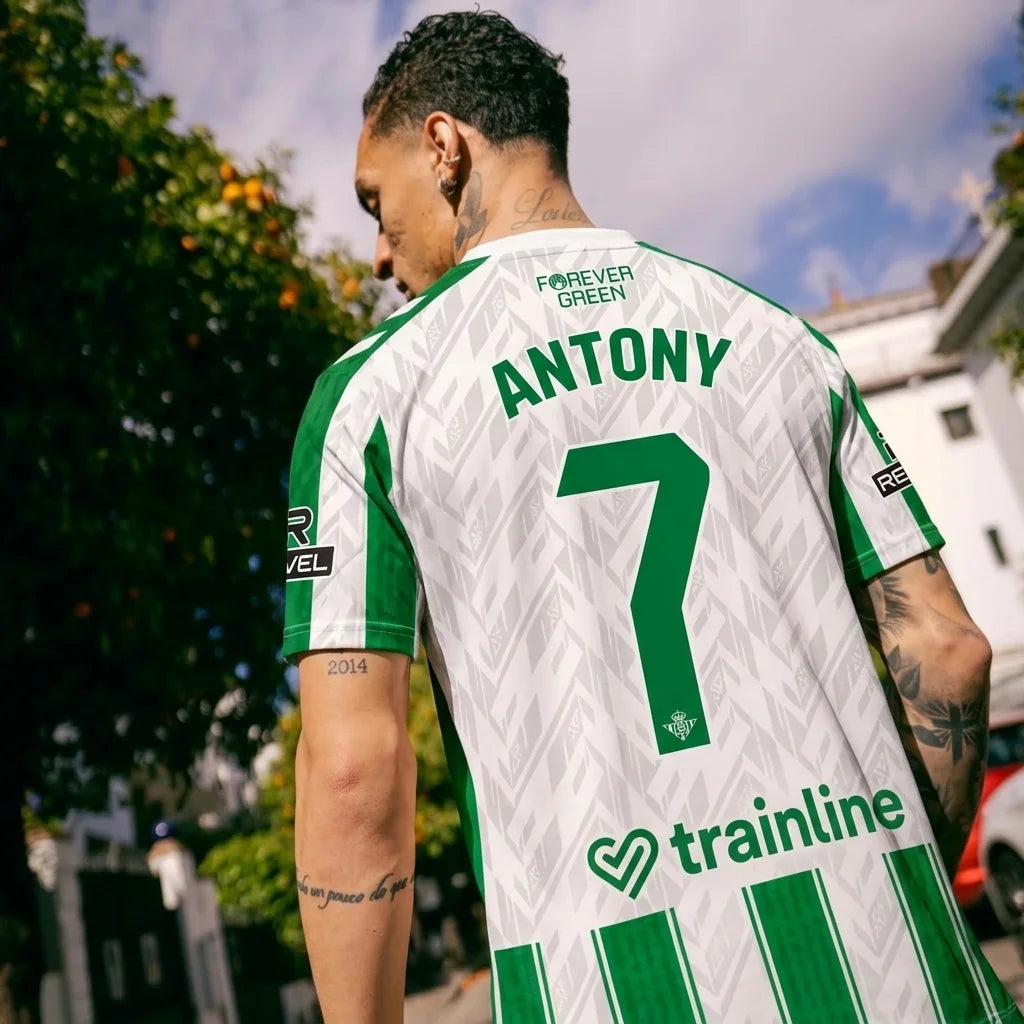 2026 Men Green White Striped Soccer Jersey Short Sleeve Quick Dry Football Shirt Breathable Sports T-shirt Team Training Uniform