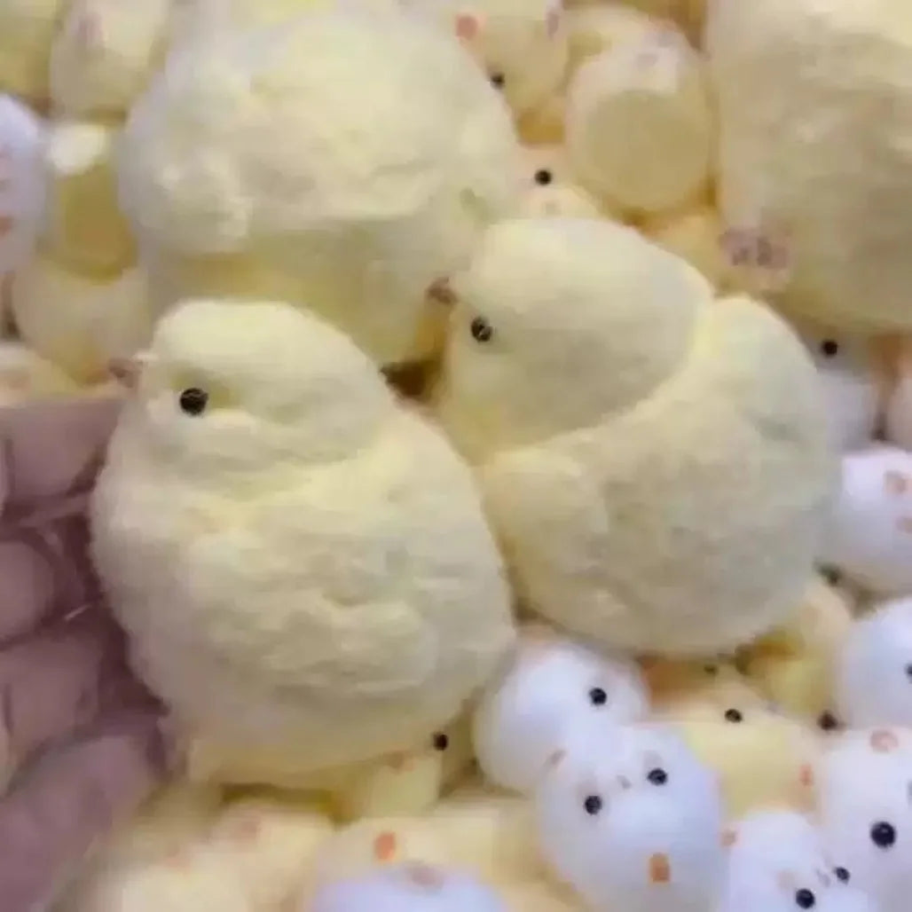 Chick Squishy Toy, Office Funny Stress Relief Fidget Toy, Slow Rising Sensory Popping Game for Adults Kids