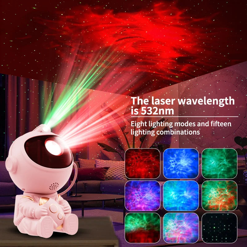 projecteur astronaute galaxie