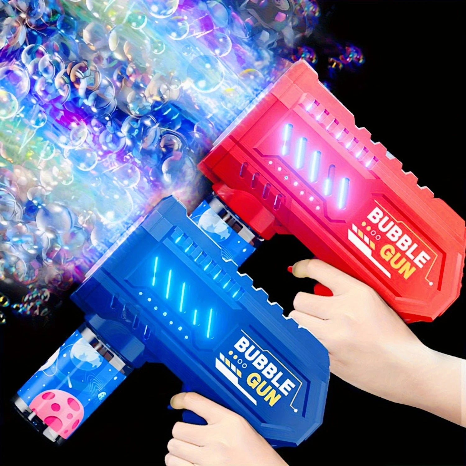 Bubble Gun, Automatic Bubble Machine Children No-spill bubble toy Portable Park Bubble Blower for Kids （without bubble solution）