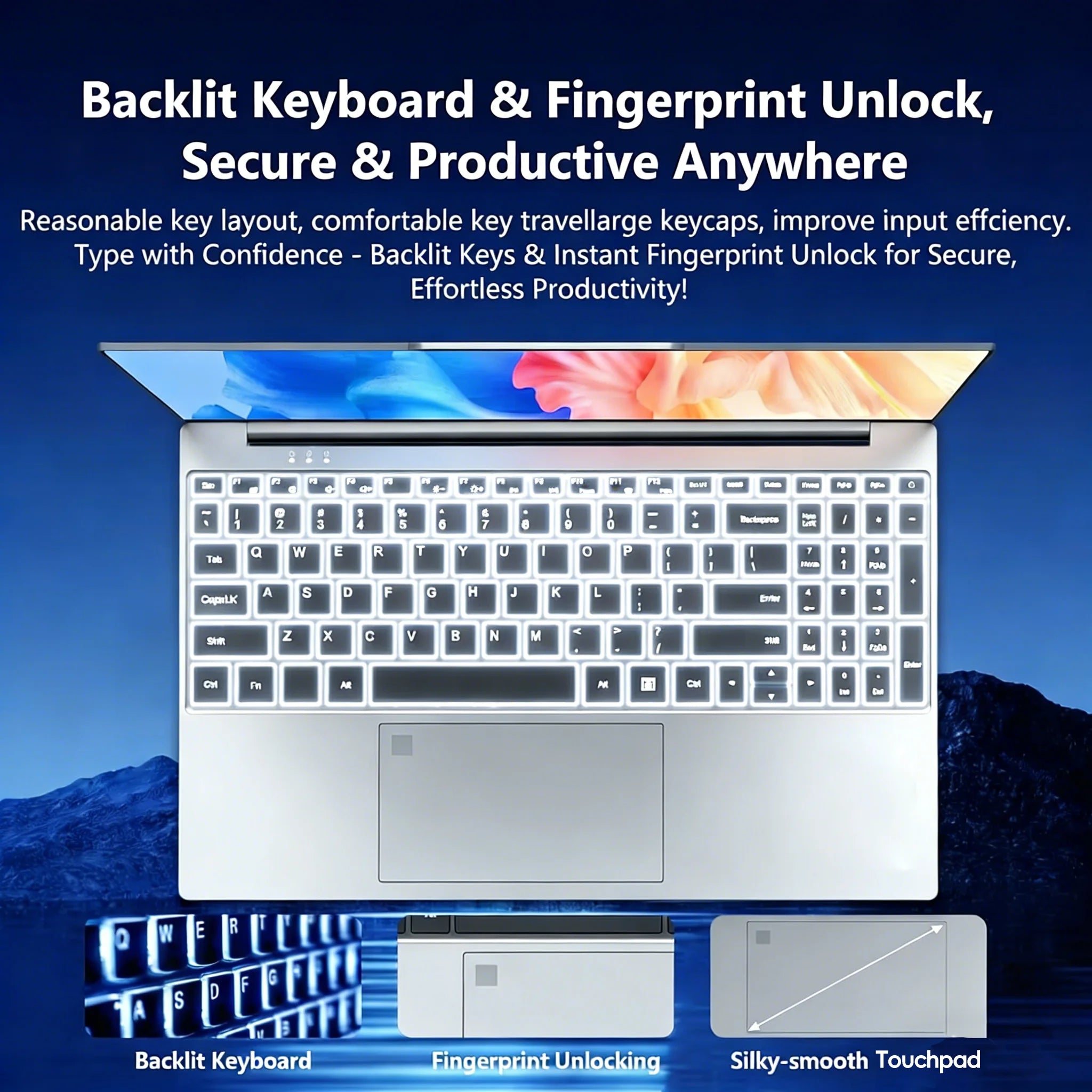 Portable 15.6" notebook PC w/ Intel Core i9-9900, 16GB RAM & 1TB SSD. Runs Windows 11 Pro. Fast, reliable & lightweight—ideal