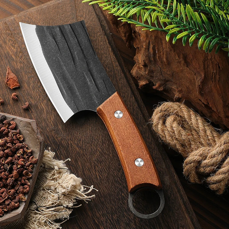 Cleaver Knife Slicing Fish Meat Vegetables Boning Butcher Knife Stainless Steel Wooden Handle Kitchen Knives Chef Cooking Knifes