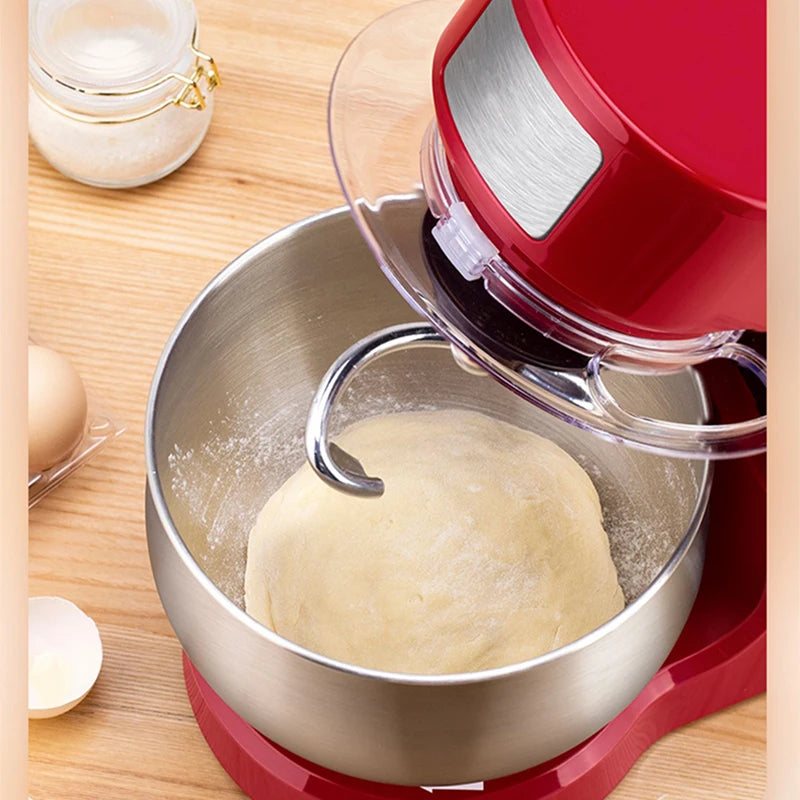 3/3.5L Bowl Stand Mixer Electric Chef Machine Flour Mixing Blender Food Processor Kneading Cake Bread Dough Whisk Eggs Beater EU