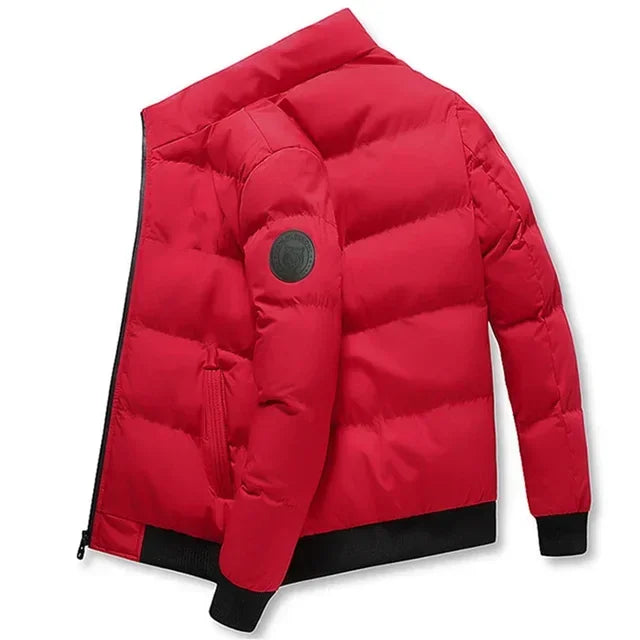 Men's cotton warm jacket - 2025 winter fashion trend - Short warm men's jacket - Thick and casual warm jacket - Men's trench coa