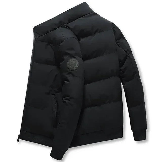 Men's cotton warm jacket - 2025 winter fashion trend - Short warm men's jacket - Thick and casual warm jacket - Men's trench coa