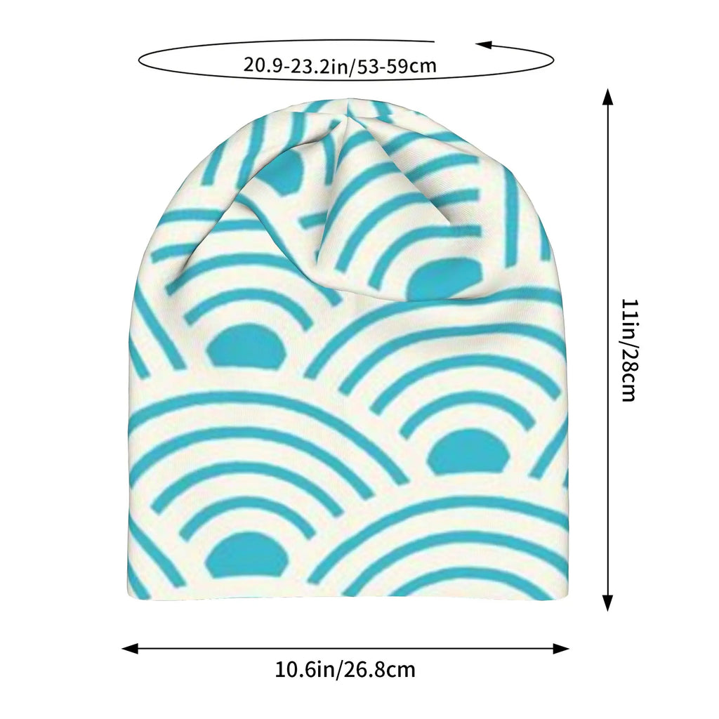 Bonnet Hats Fan Pattern Men Women's Thin Hat Sector (18) Warm Cap Design Skullies Beanies Caps