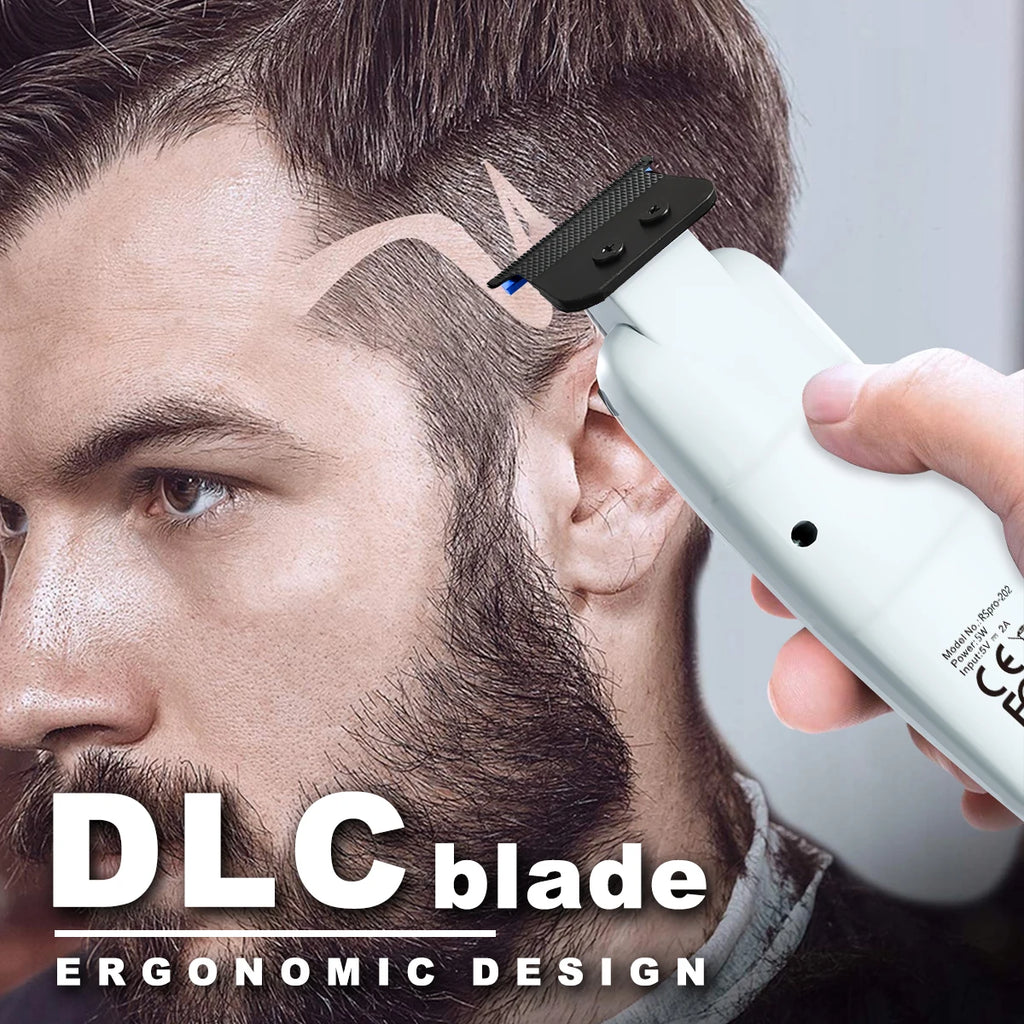 ROSYOUS RSpro-202 Hair Trimmer for Men DLC Blade T-Blade 8000RPM Brushless Motor with Base Charger 2000mAh Men's Barber Machine