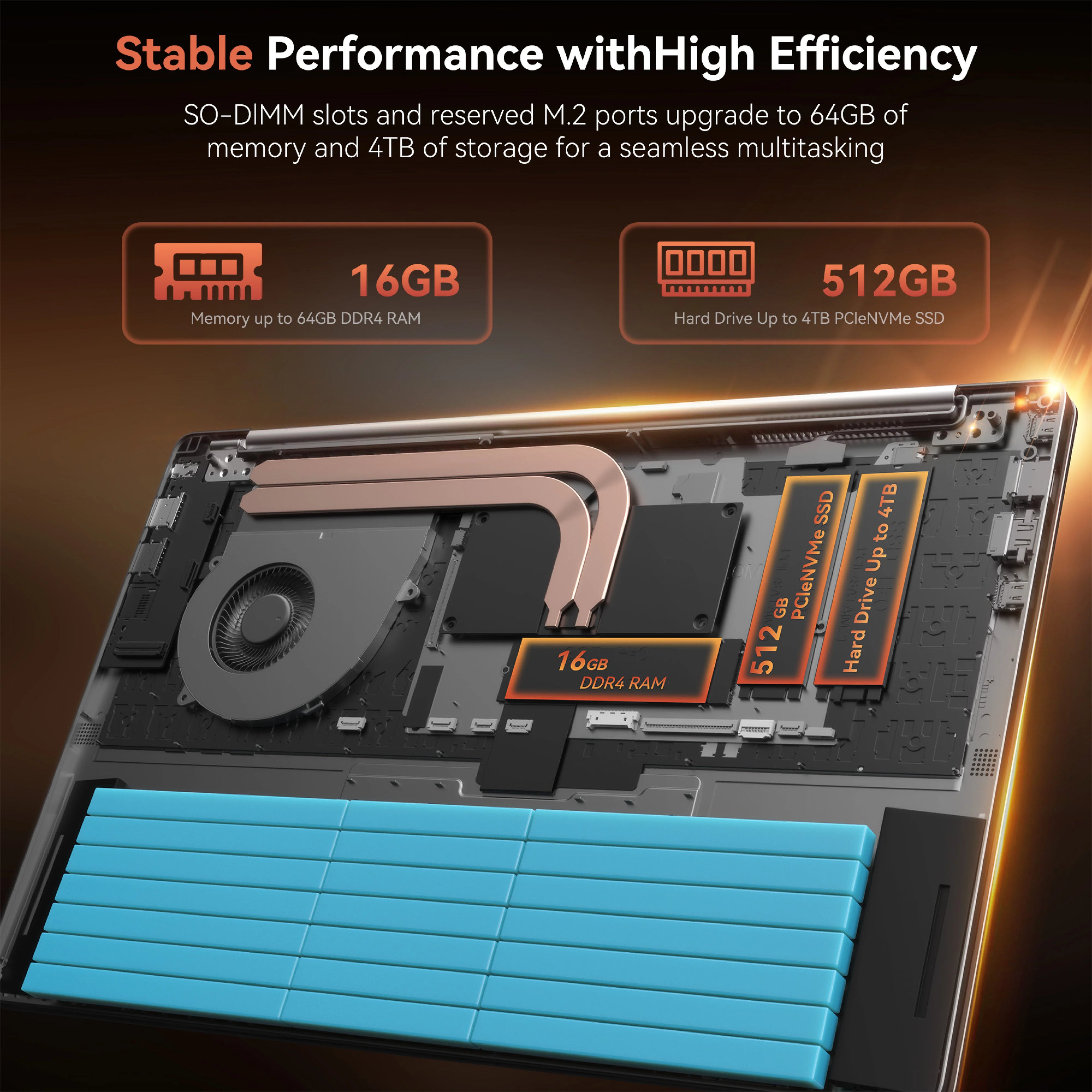 ACEMAGIC 15.6" Laptop  AMD Ryzen 7 5700U computer laptops 8 Cores 16GB DDR4 RAM 512GB SSD Full HD Display Light Gaming Laptop