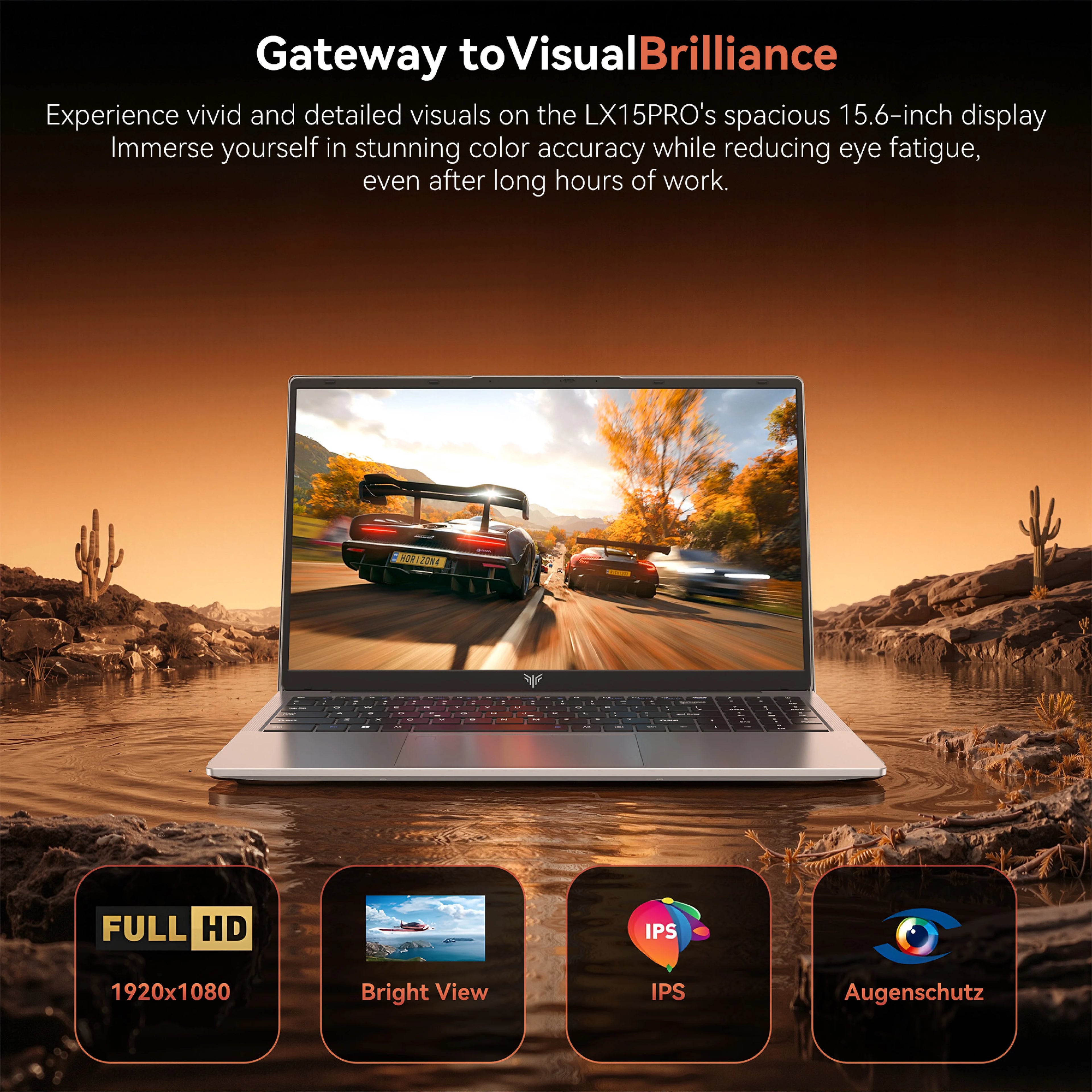ACEMAGIC 15.6" Laptop  AMD Ryzen 7 5700U computer laptops 8 Cores 16GB DDR4 RAM 512GB SSD Full HD Display Light Gaming Laptop