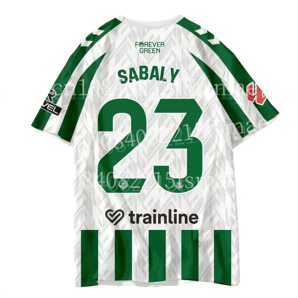 2026 Men Green White Striped Soccer Jersey Short Sleeve Quick Dry Football Shirt Breathable Sports T-shirt Team Training Uniform