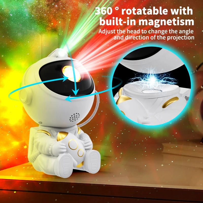 projecteur astronaute galaxie