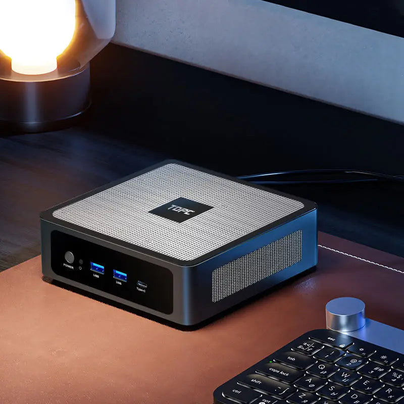 TOPC Mini PC Gamer, 13th Gen Intel Core i9-13900H/i7-13700H/i5, 2xDDR5 RAM, 2xNVMe SSD, 2xLAN, Desktop Gaming Small Computer