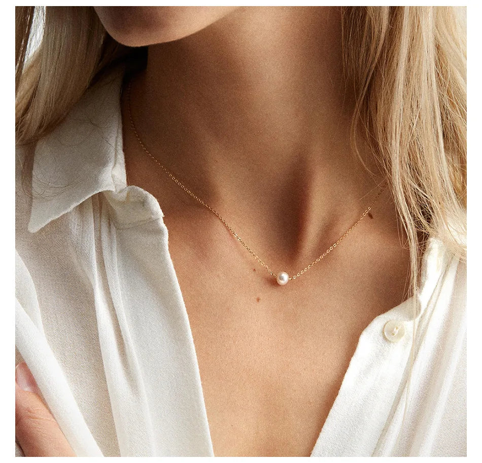 Minimalist Pearl Heart Butterfly Pendnat Clavicle Chain Women Temperament Elegant Jewelry Gifts For Her