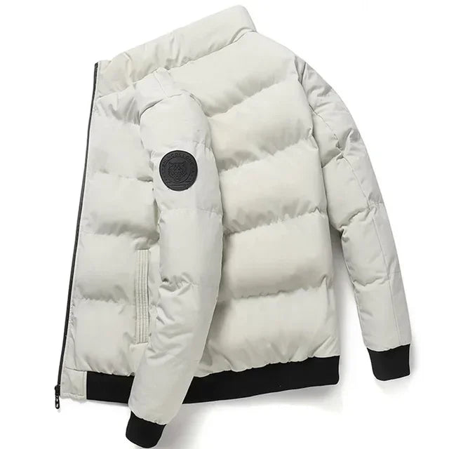 Men's cotton warm jacket - 2025 winter fashion trend - Short warm men's jacket - Thick and casual warm jacket - Men's trench coa