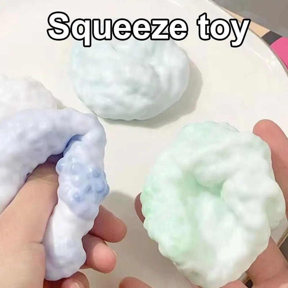 Slow Rising Squishy Ball Ice Skin Ultra Thin Super Soft Sticky Sensory Stress Relieving Toy Fidget Decompression Kids Teens Adul
