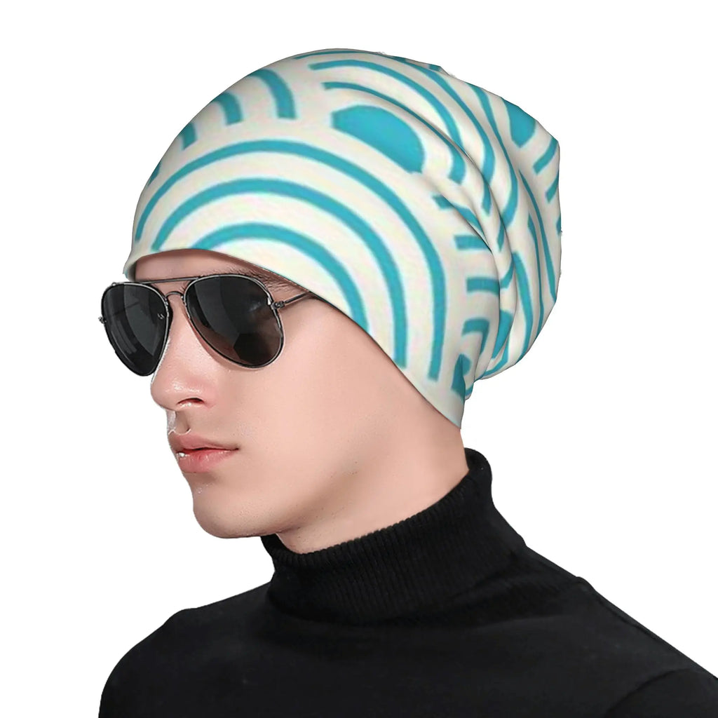 Bonnet Hats Fan Pattern Men Women's Thin Hat Sector (18) Warm Cap Design Skullies Beanies Caps