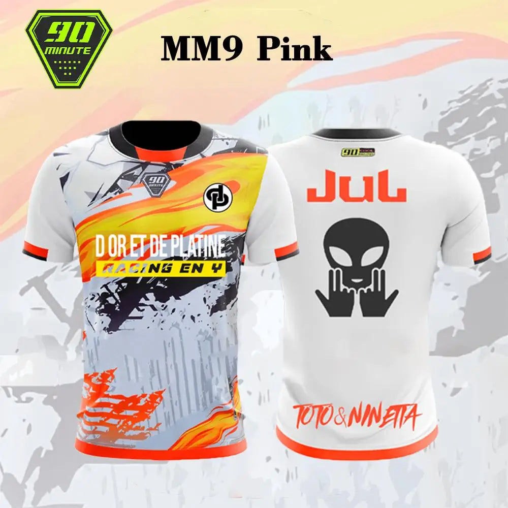 Maillot JUL Toto Ninetta Printed Jersey Men's and Women's Breathable Football T-Shirt Adult Children's Short-Sleeved T-Shirt