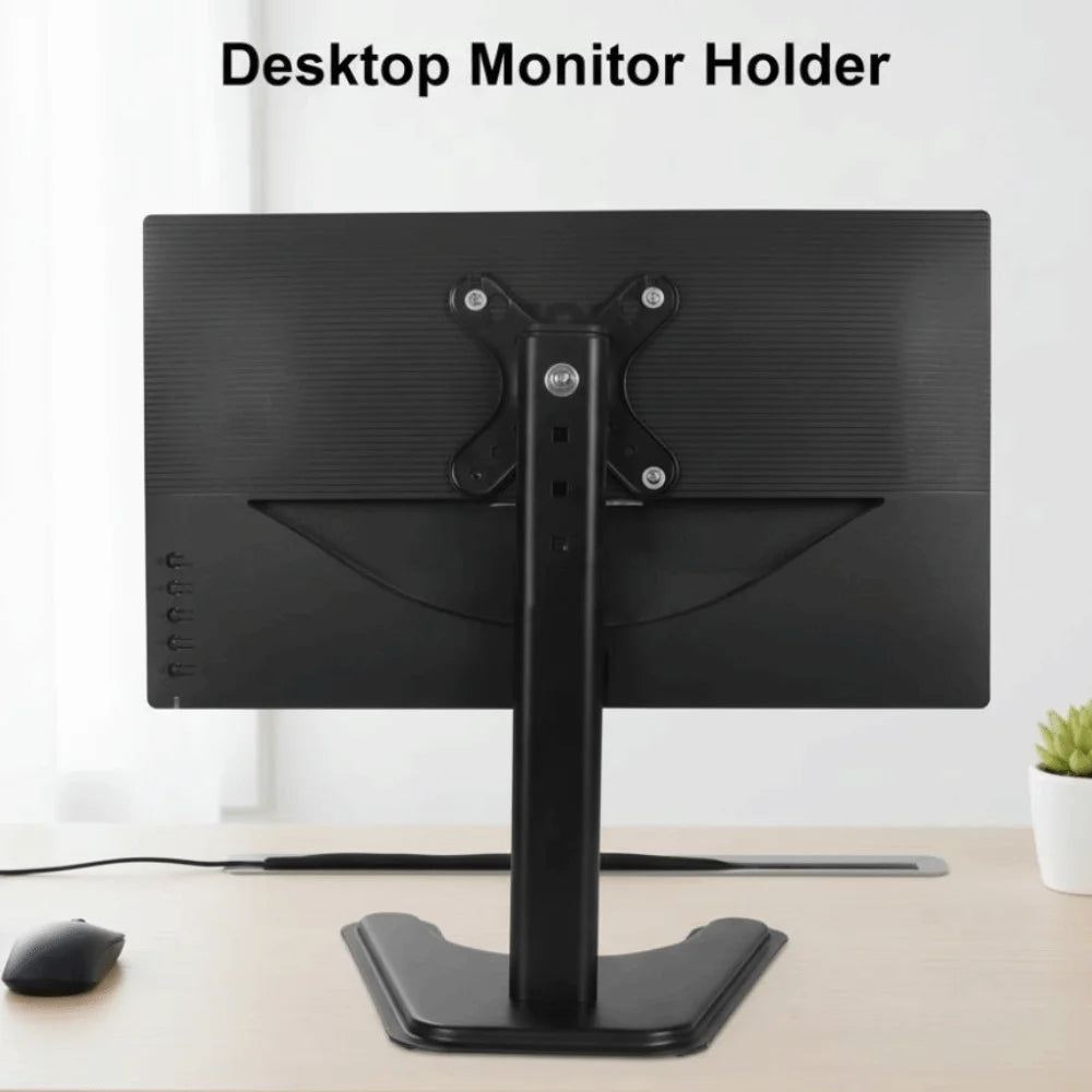 Adjustable Desktop Monitor Holder 14-32 Inches Portable Computer Monitor Stand Large Base Increase Height