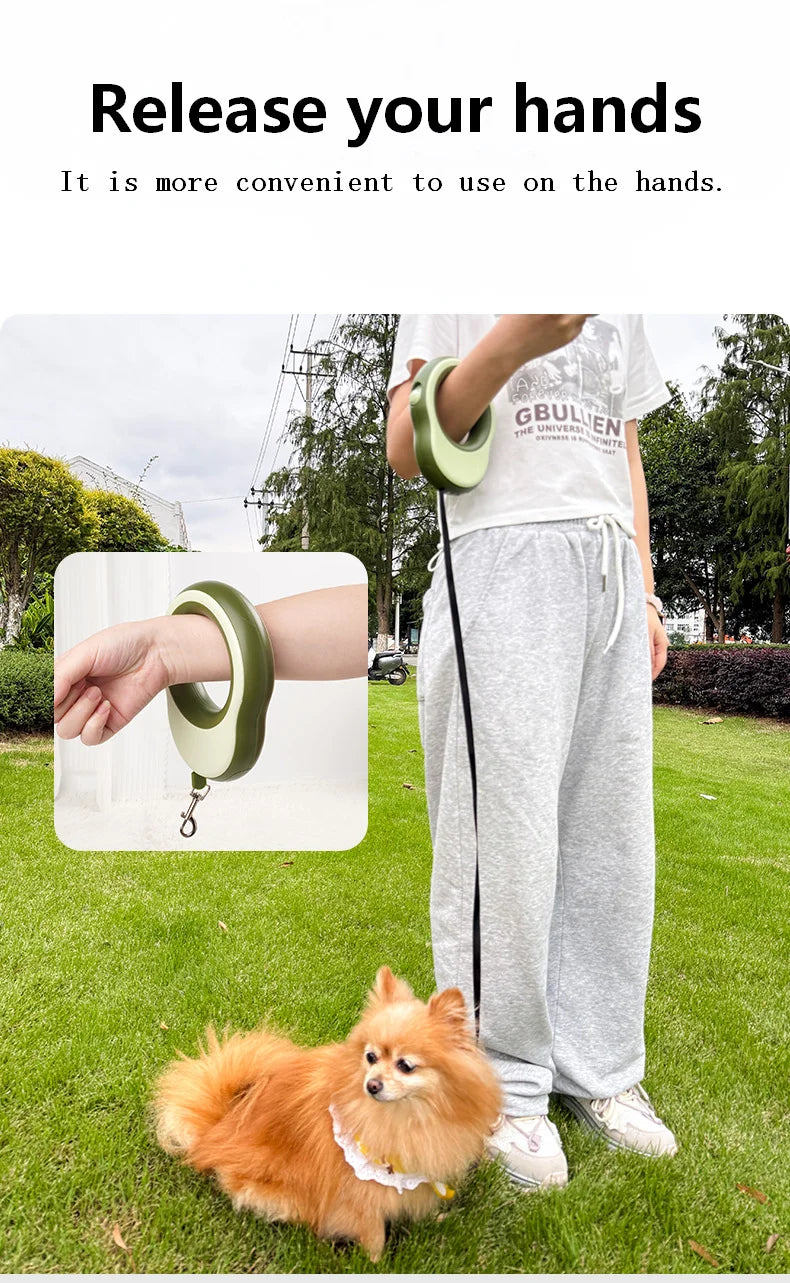LAISSE POUR CHIEN RETRACTABLE VERT