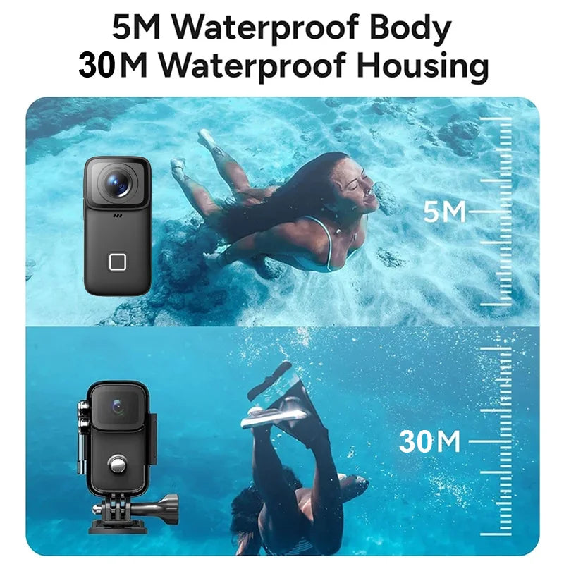 SJCAM C200 Pro 4K Action Camera with Portable Body 5M Waterproof FHD GYRO Video Body 5G WiFi Night Vision