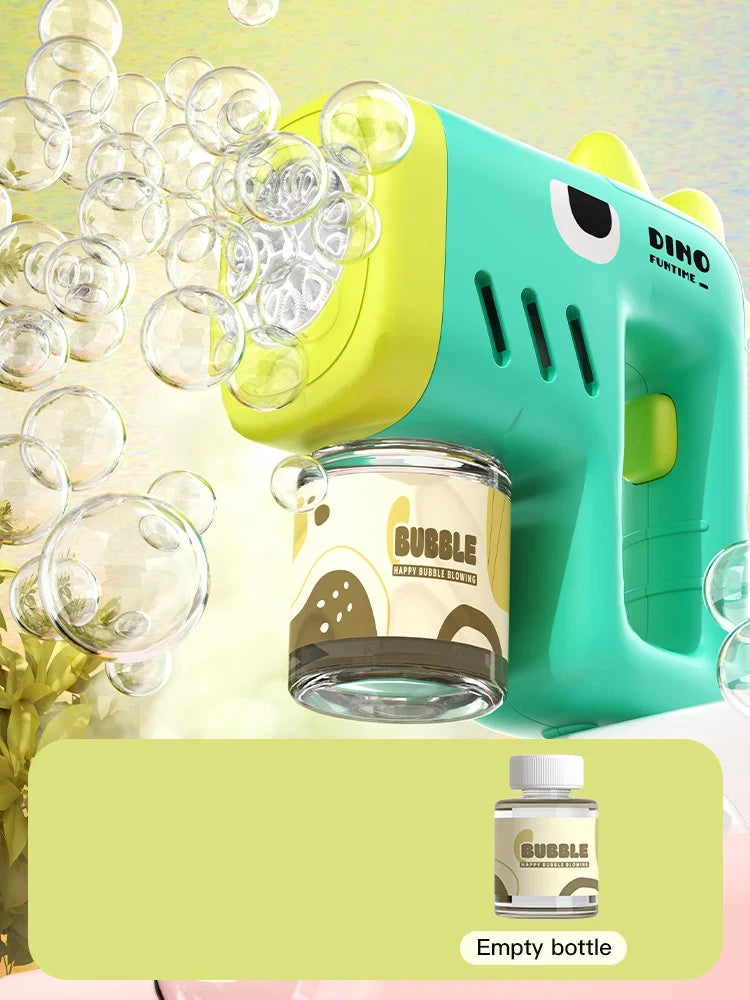 New Porous Astronaut Electric Bubble Gun Kid Toy Bubbles Machine Automatic Soap Blower with Light Summer Outdoor Party Games toy