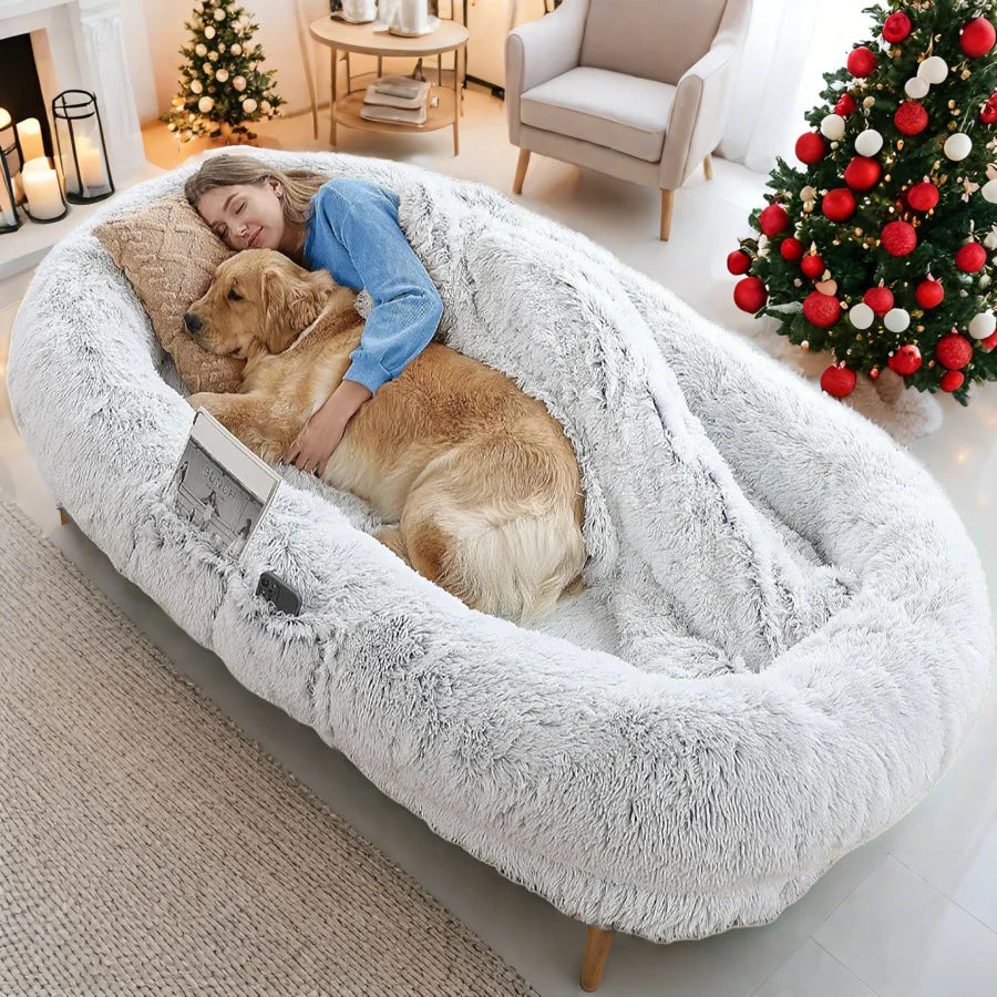 Dog Lazy Pillows Bean Bag Storage Washable Huge Hairy Comfy Sleeper Fluffy Sofa Puffs Filling Floor Canape Salon Furniture Home