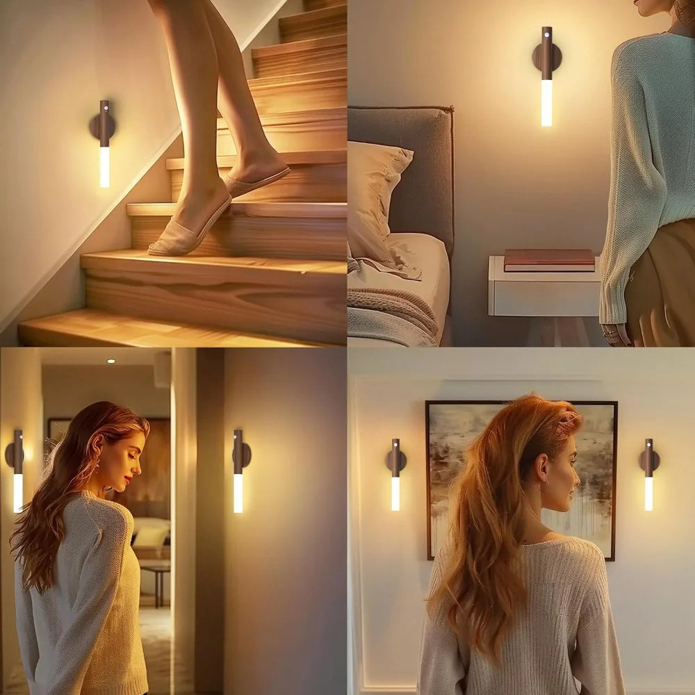 LED Night  Human Induction USB Charging Light IntelligentFor Bedside Cabinet Home Wardrobe Lighting Motion Sensor Light Led Lamp