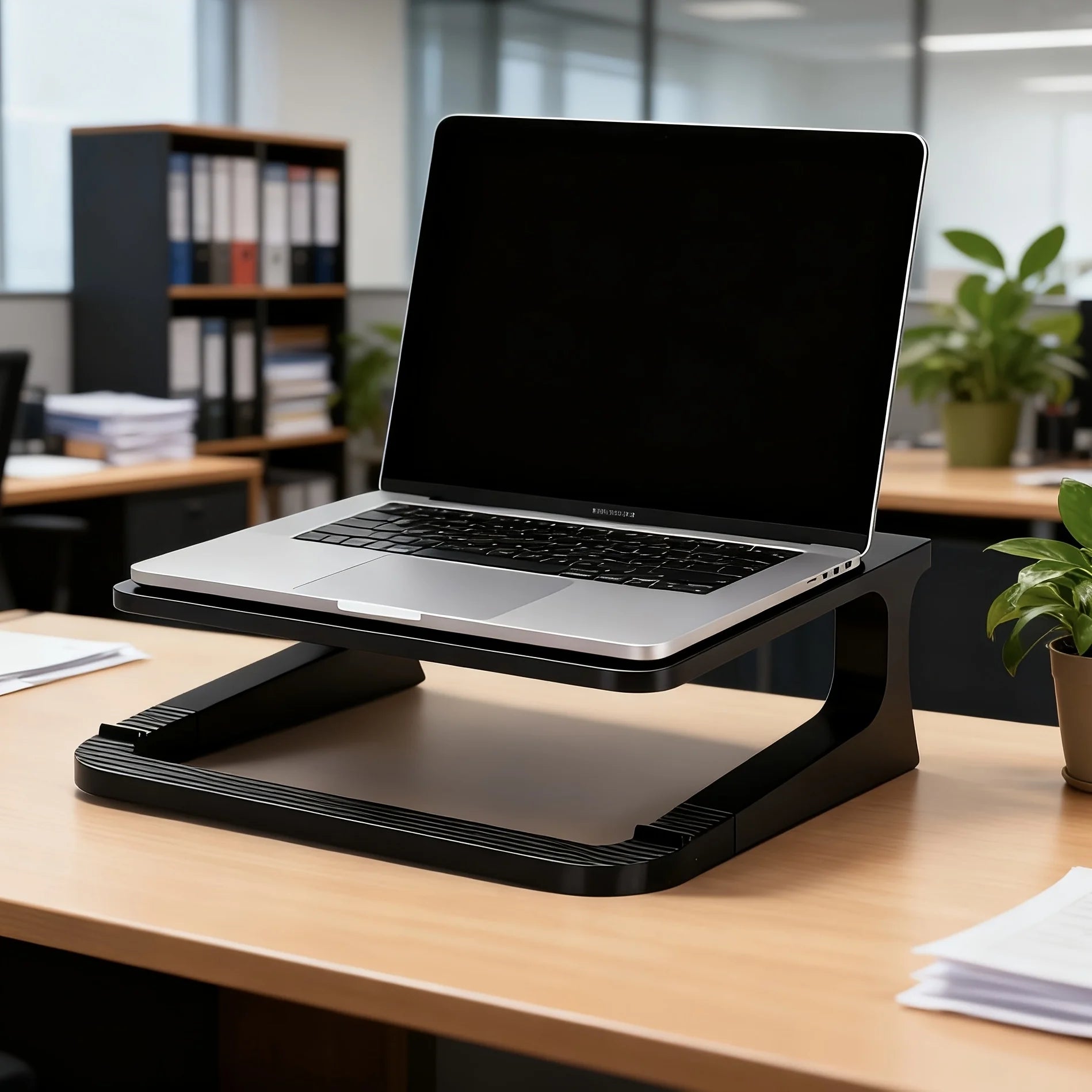 Portable Laptop Stand with Height Adjustment Detachable Design for Better Cooling
