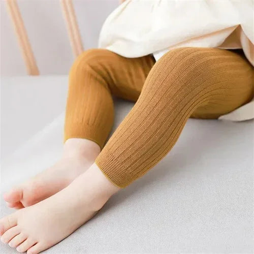 Kids Girl Knitted Pants Solid Leggings For Girls Tights Casual Children's Trousers Pantyhose For Girls Autumn Spring New