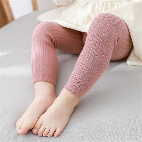 Kids Girl Knitted Pants Solid Leggings For Girls Tights Casual Children's Trousers Pantyhose For Girls Autumn Spring New
