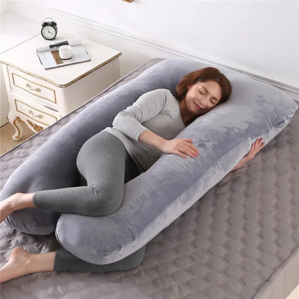 Pregnancy Pillow 130*70cm Sleeping Waist Pillow for Pregnant Women Nursing Pillow Breastfeeding Cushion for Women