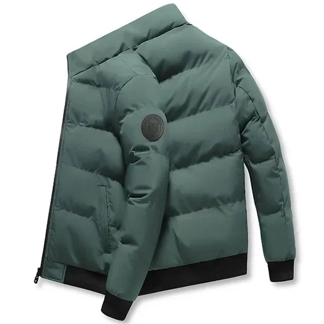 Men's cotton warm jacket - 2025 winter fashion trend - Short warm men's jacket - Thick and casual warm jacket - Men's trench coa